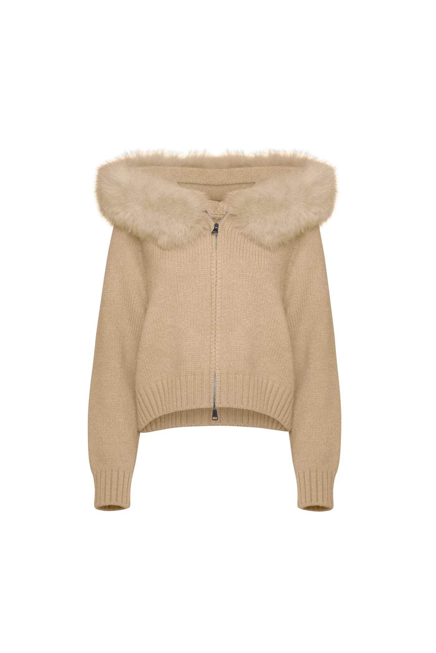 Fur Hood Knit