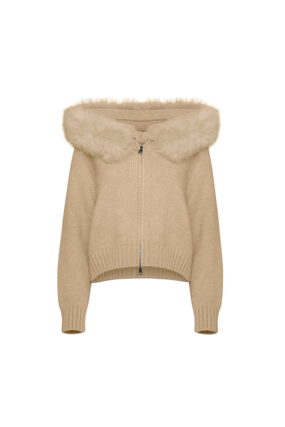 Fur Hood Knit