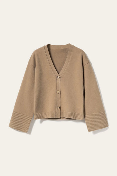 Relaxed Knit Button Cardigan