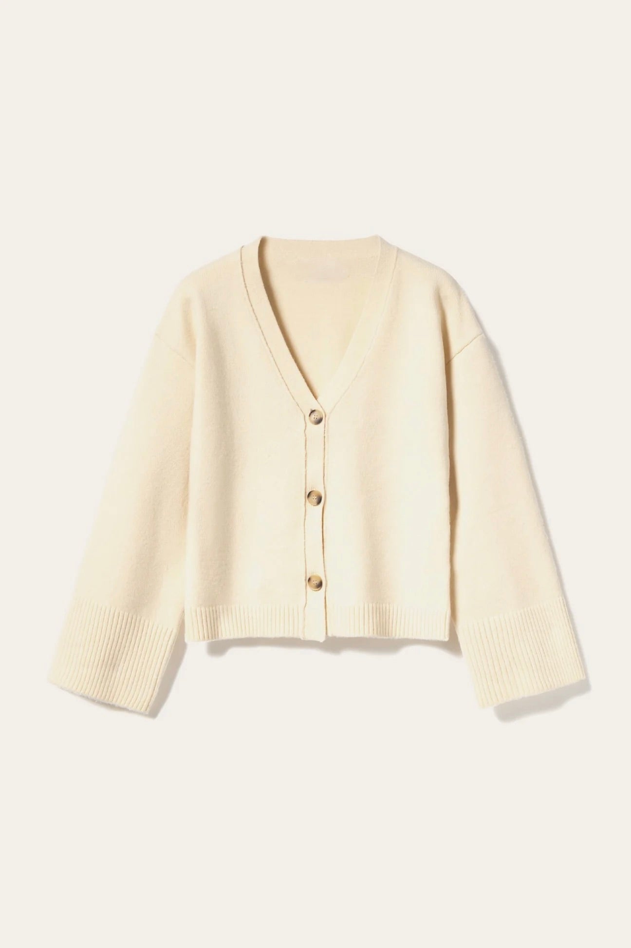 Relaxed Knit Button Cardigan