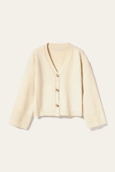 Relaxed Knit Button Cardigan