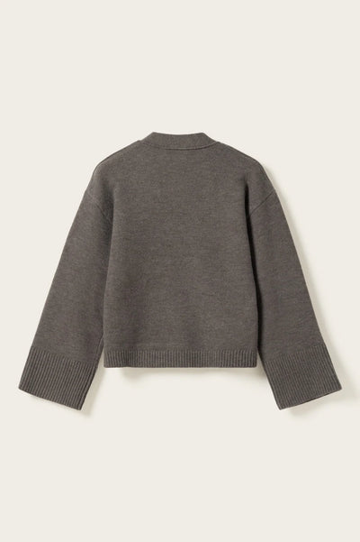 Relaxed Knit Button Cardigan