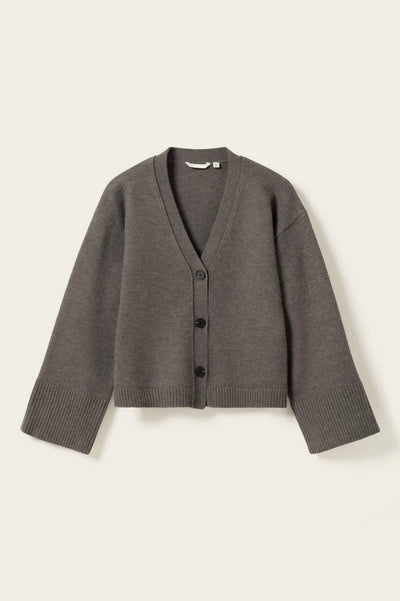 Relaxed Knit Button Cardigan