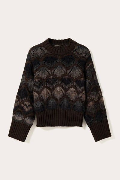 Espresso Wave Knit