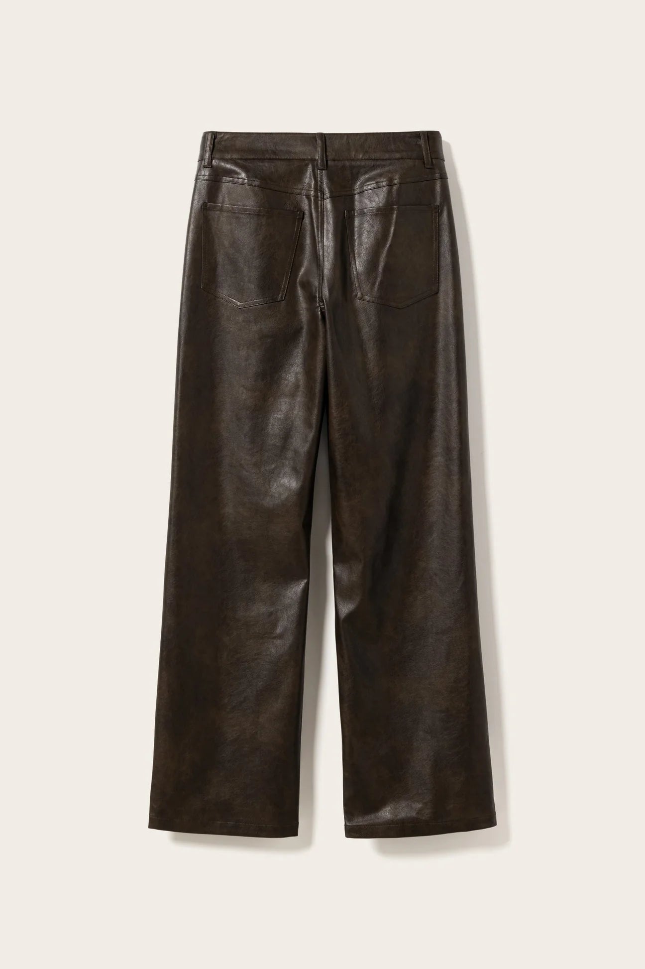 Leather Straight Pants