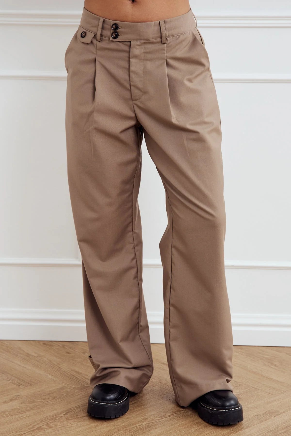 Wide Leg Suit Pants