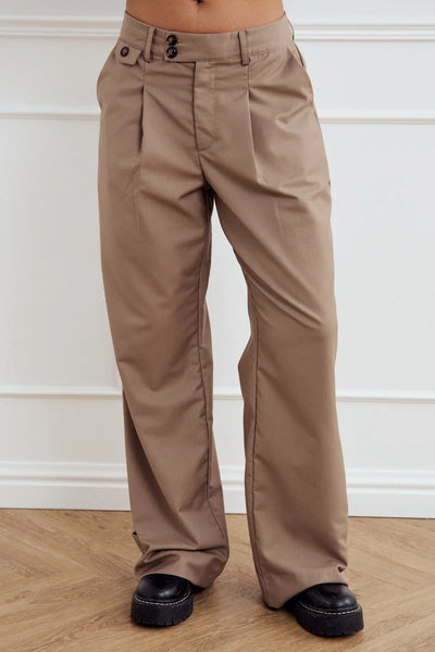 Wide Leg Suit Pants