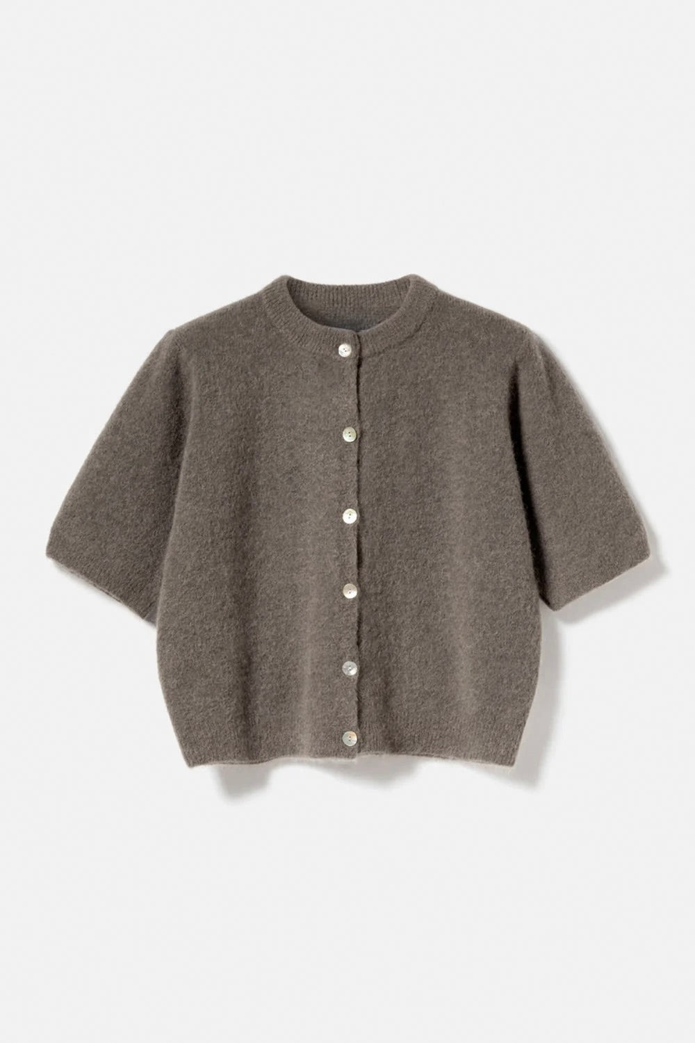 Soft Knit Button Cardigan – Short Sleeve