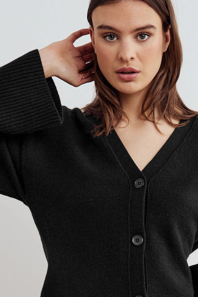 Relaxed Knit Button Cardigan