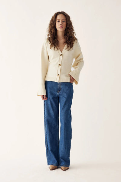 Relaxed Knit Button Cardigan