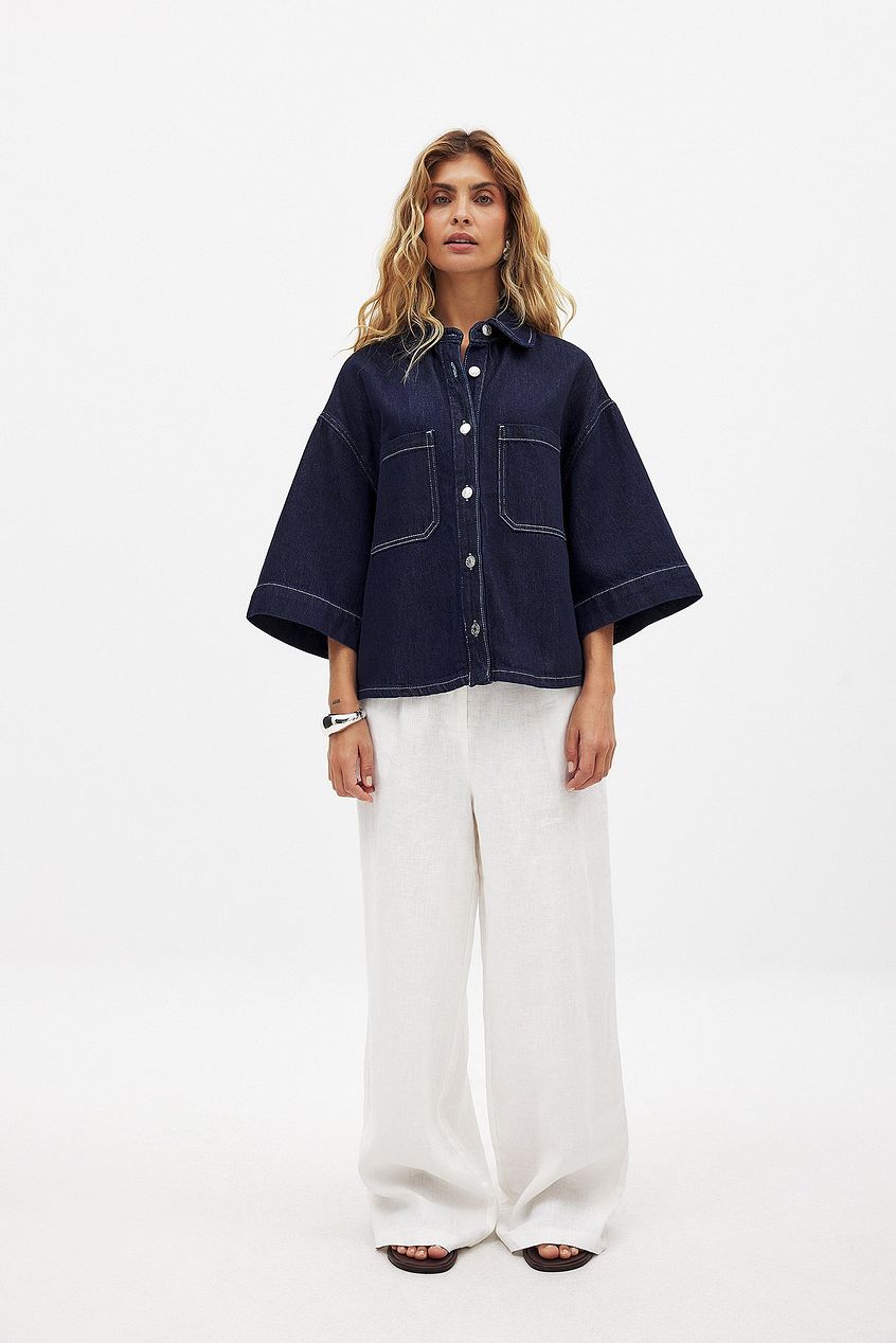 Boxy Denim Shirt