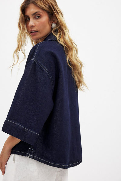 Boxy Denim Shirt