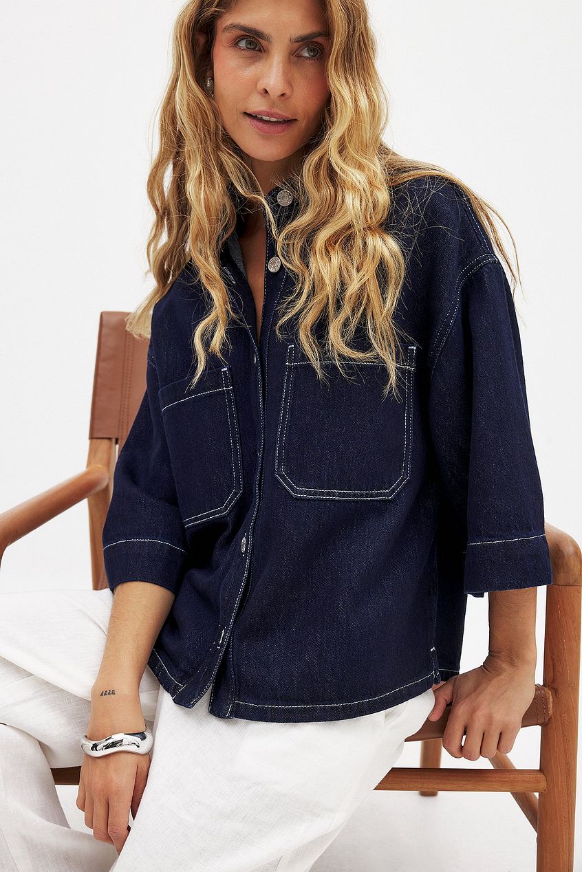 Boxy Denim Shirt