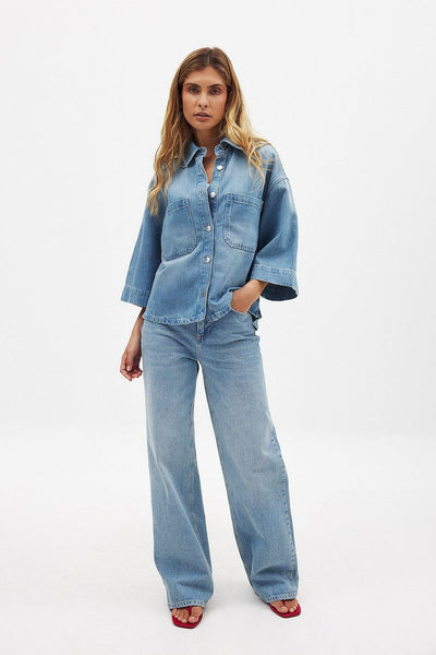 Boxy Denim Shirt
