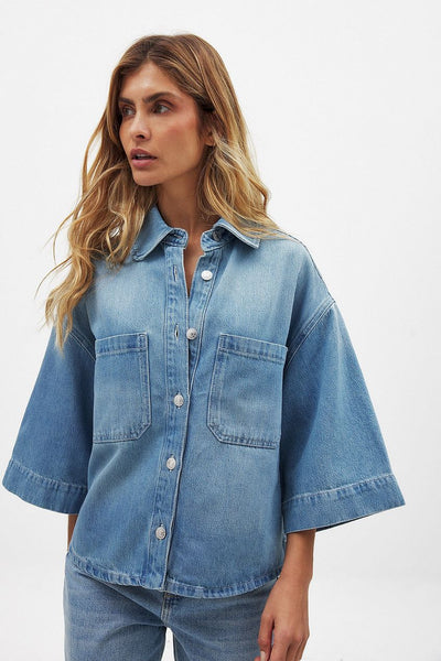Boxy Denim Shirt