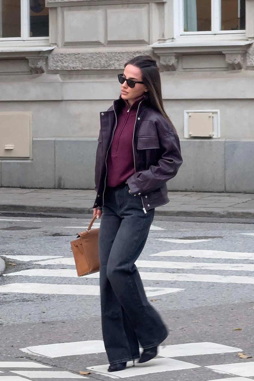 High Neck Zipped Knitted Sweater