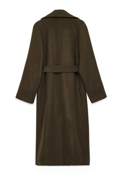 Oversized Wool Blend Belted Coat
