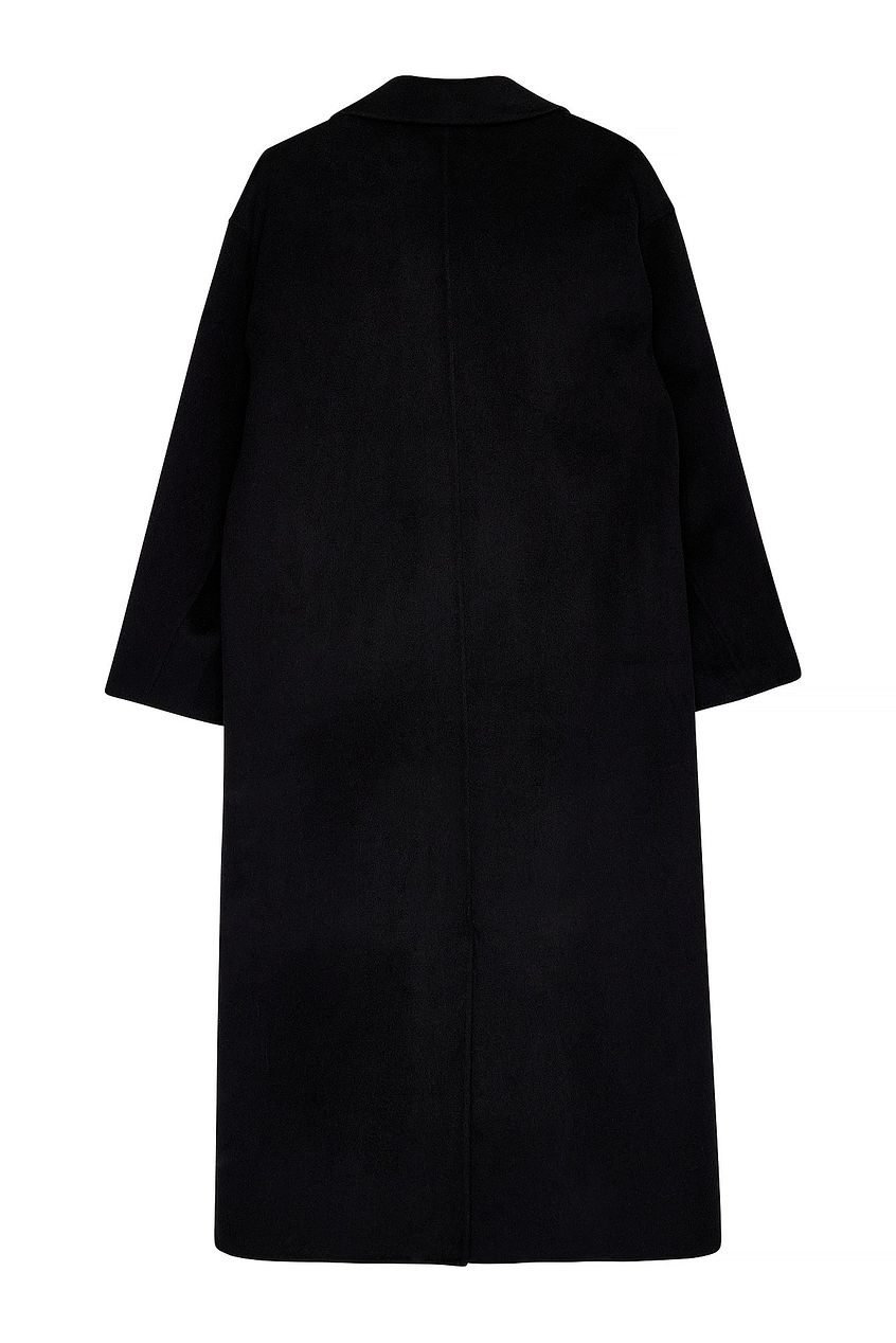 Double Buttoned Wool Blend Coat