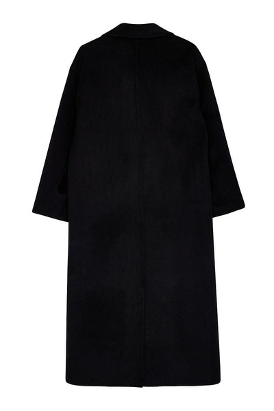 Double Buttoned Wool Blend Coat