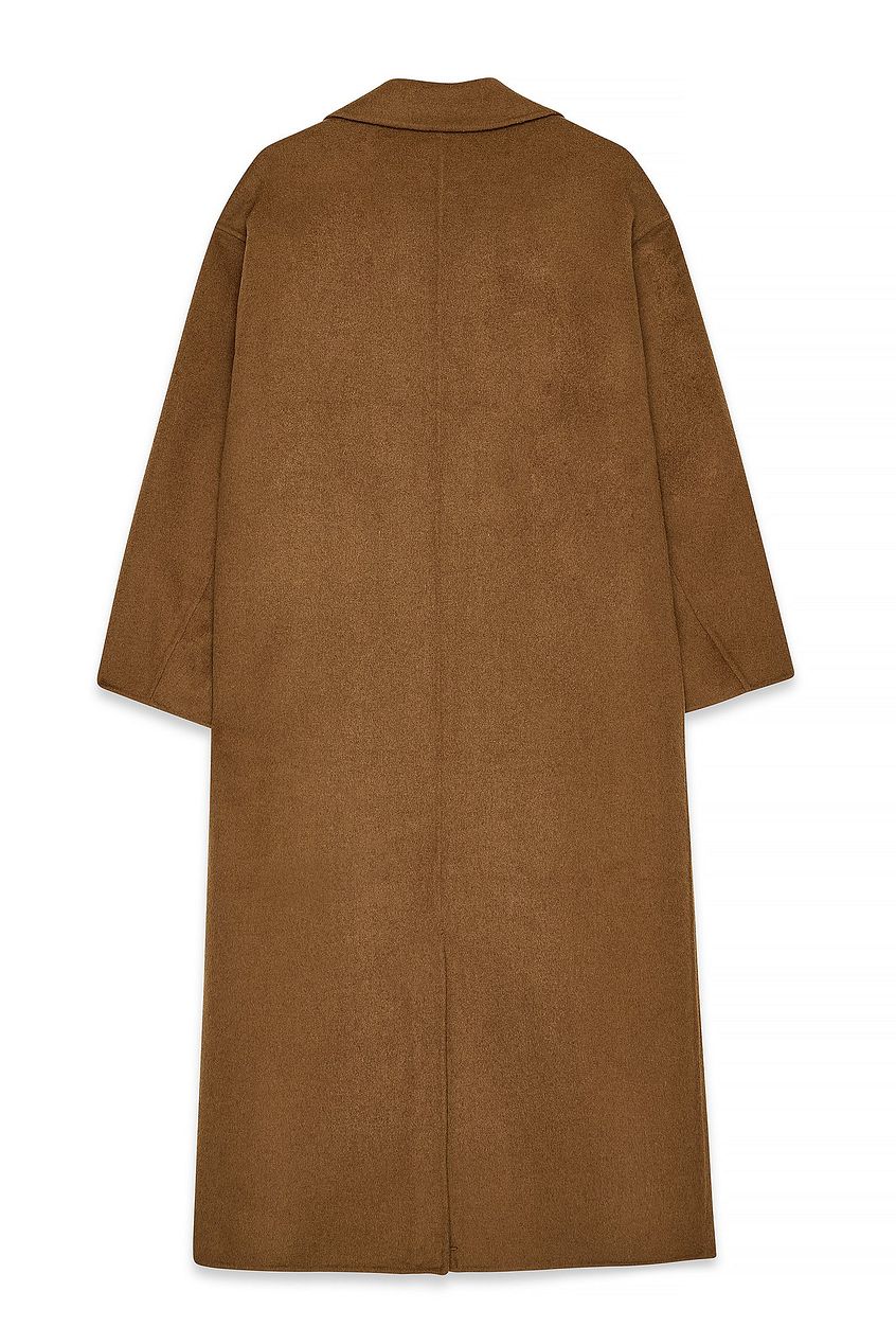 Double Buttoned Wool Blend Coat