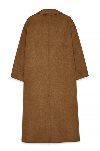 Double Buttoned Wool Blend Coat