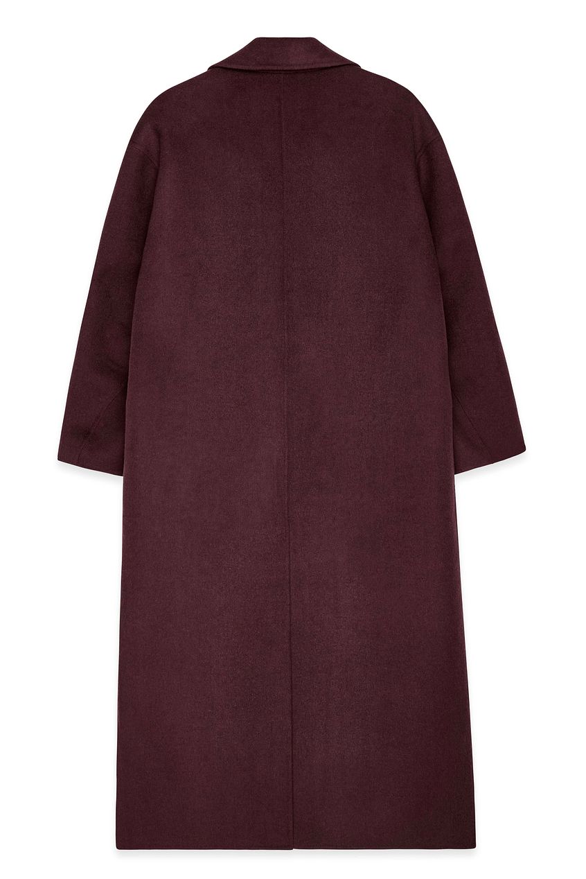 Double Buttoned Wool Blend Coat