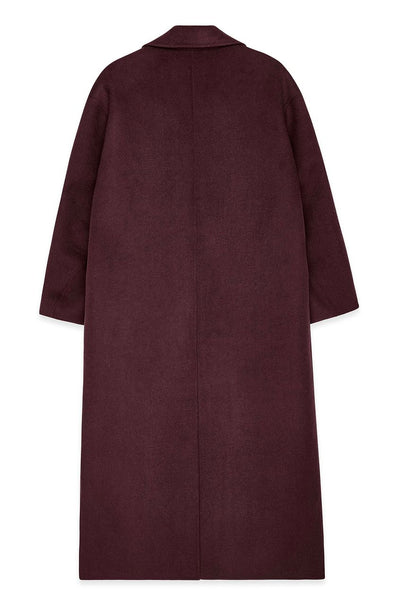 Double Buttoned Wool Blend Coat