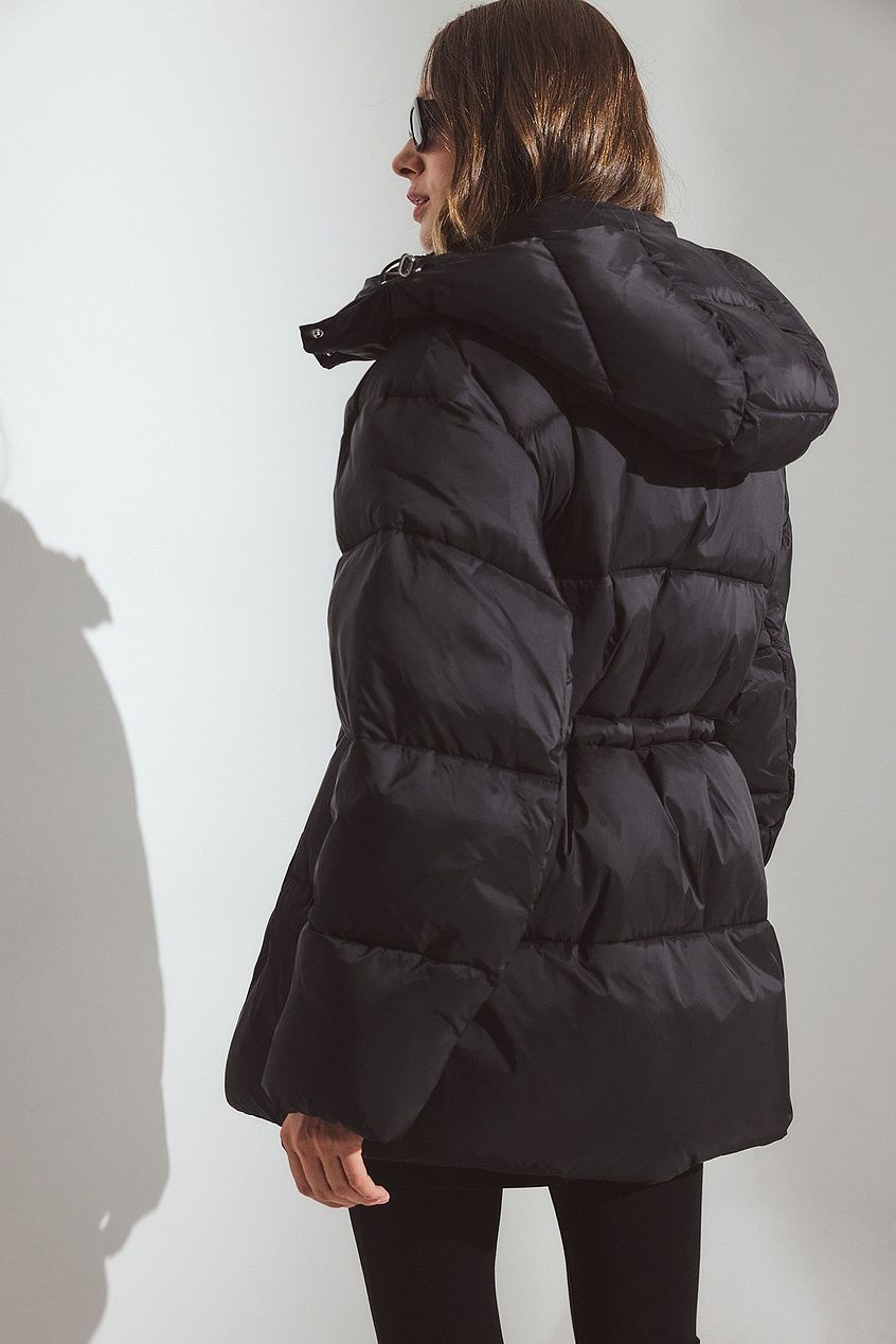 Drawstring Padded Jacket