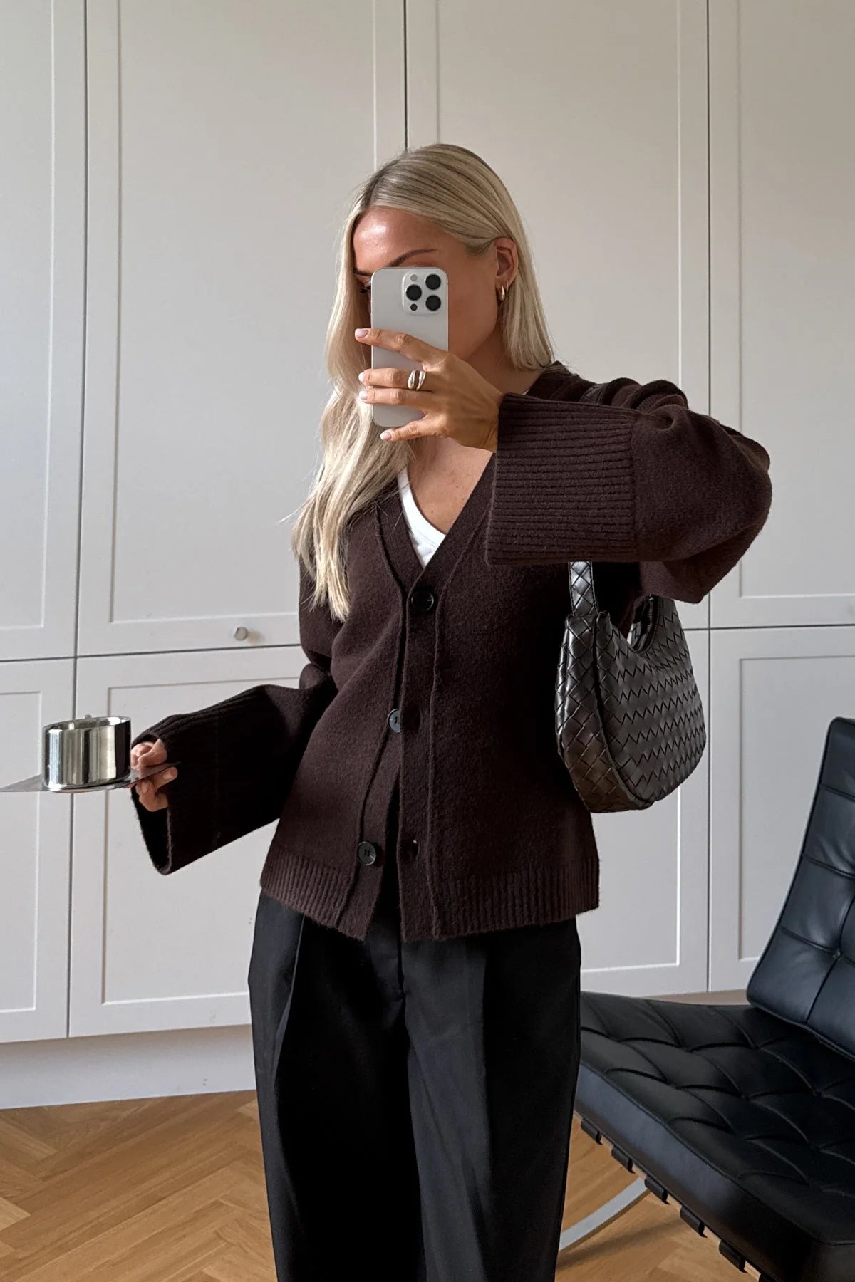 Relaxed Knit Button Cardigan