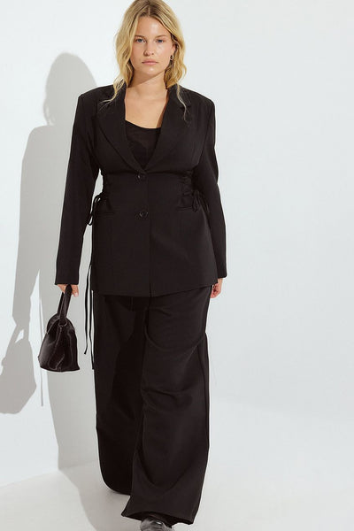 Fitted Lacing Blazer