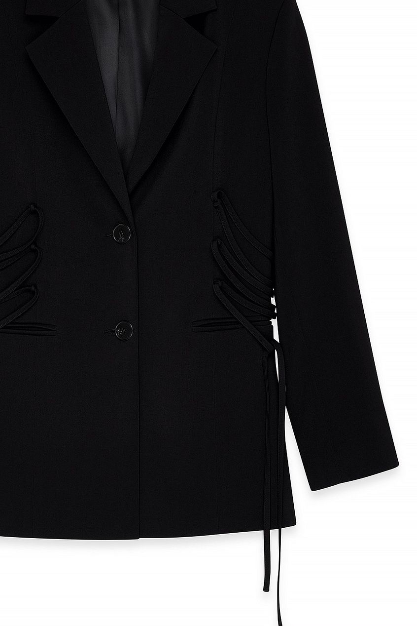 Fitted Lacing Blazer