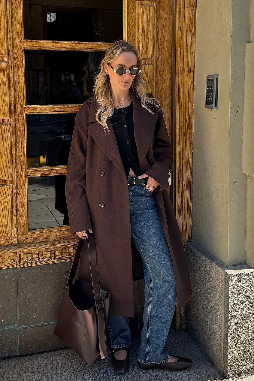 Wool Blend Oversized Coat