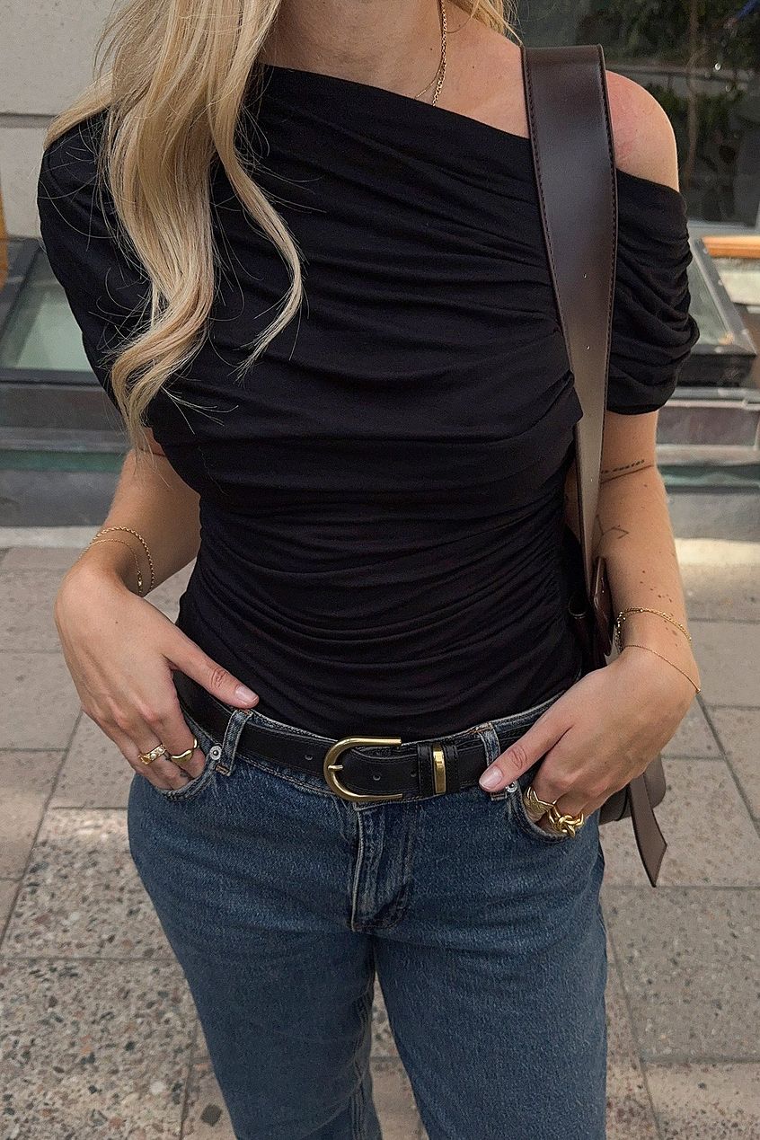 Soft Line Draped Top