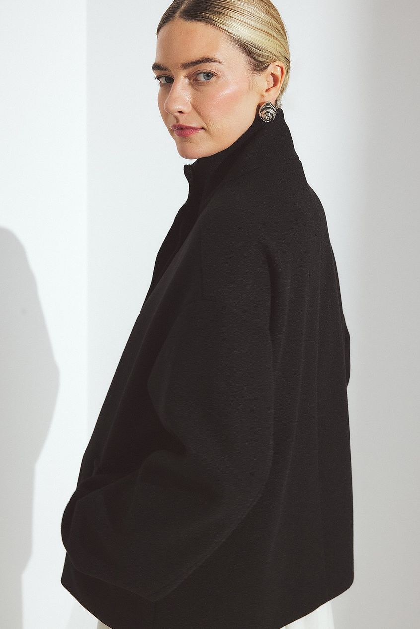 High Neck Short Coat