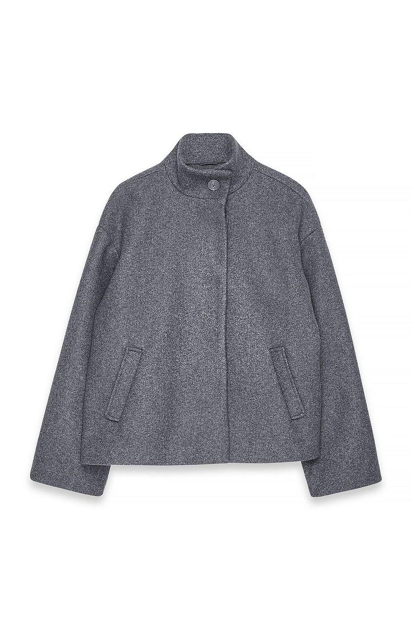 High Neck Short Coat