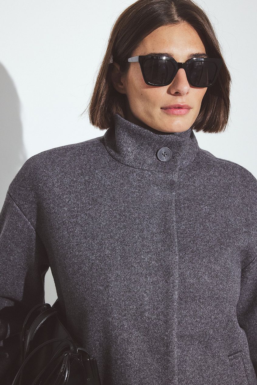 High Neck Short Coat