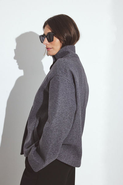 High Neck Short Coat