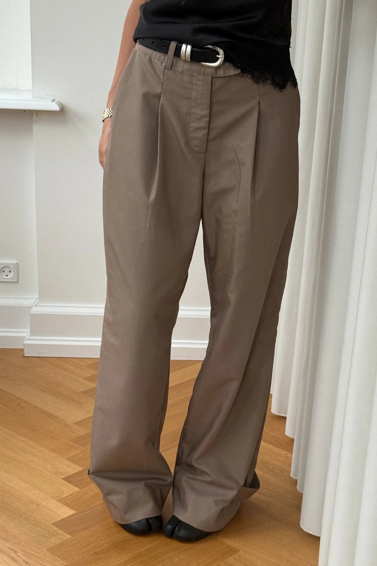 Wide Leg Suit Pants