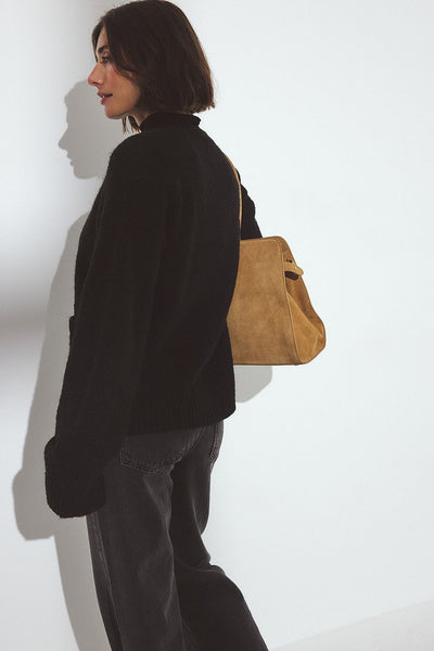 Knitted Wool Blend Cardigan