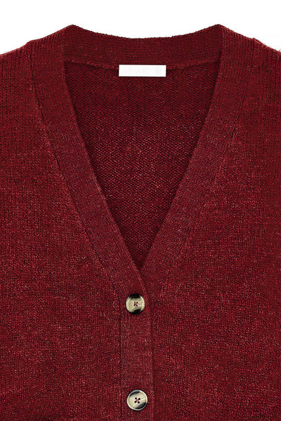 Knitted Wool Blend Cardigan