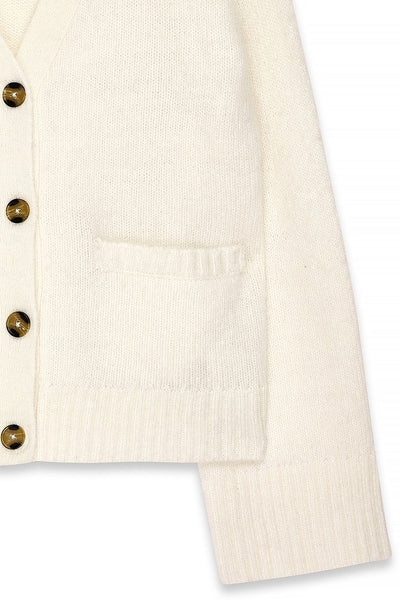 Knitted Wool Blend Cardigan