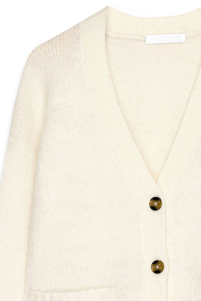 Knitted Wool Blend Cardigan