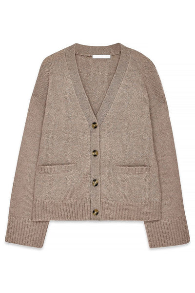 Knitted Wool Blend Cardigan