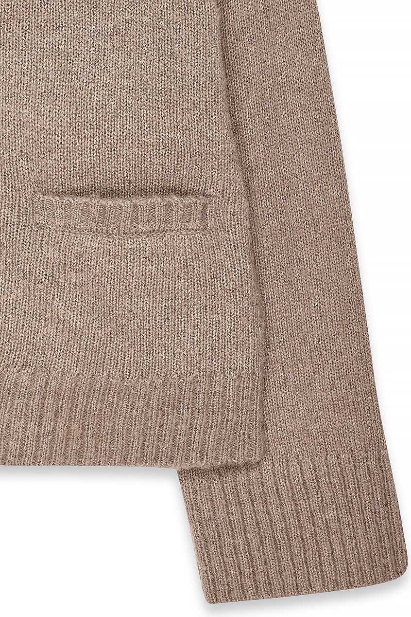 Knitted Wool Blend Cardigan