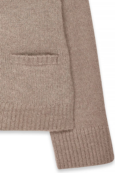 Knitted Wool Blend Cardigan