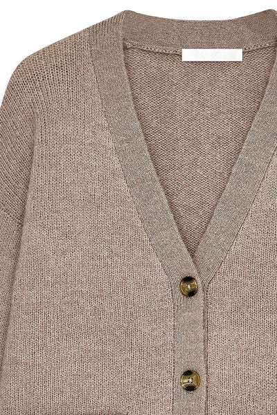 Knitted Wool Blend Cardigan