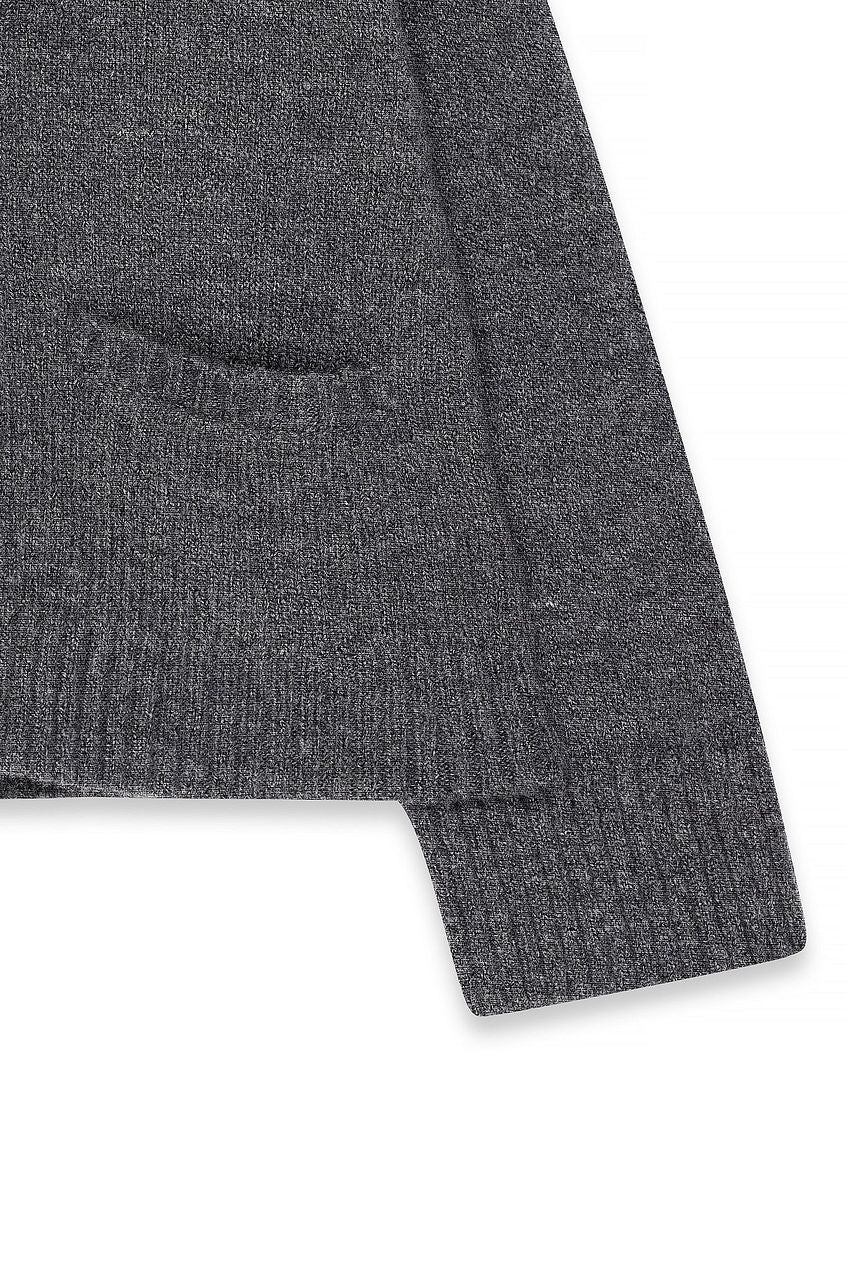 Knitted Wool Blend Cardigan