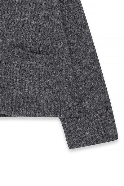 Knitted Wool Blend Cardigan