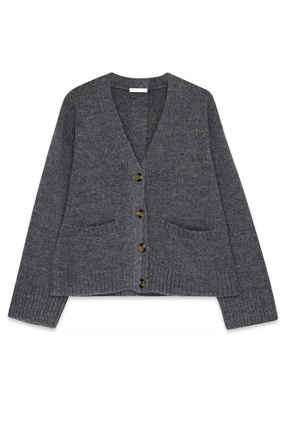 Knitted Wool Blend Cardigan