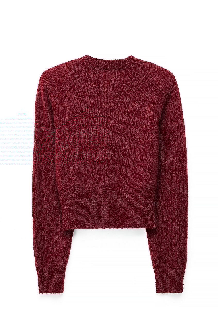 Knitted Wool Blend Cardigan